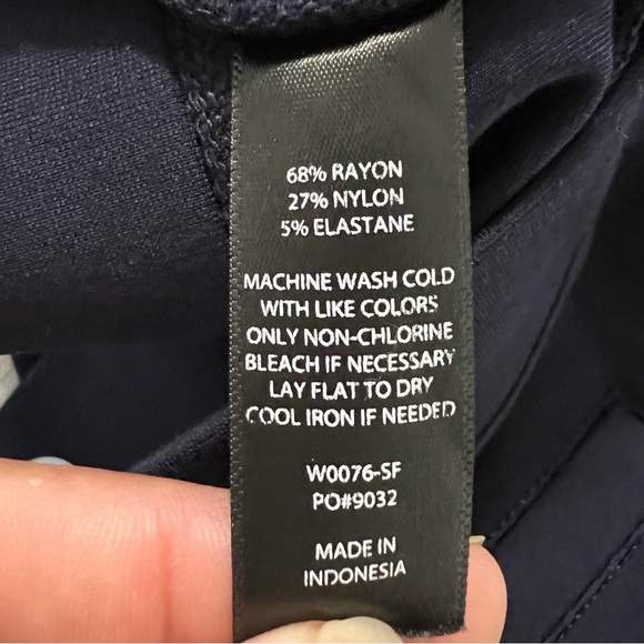 Betabrand Straight-Leg Classic Dress Pant Yoga Pants in Navy Blue - Picture 12 of 12